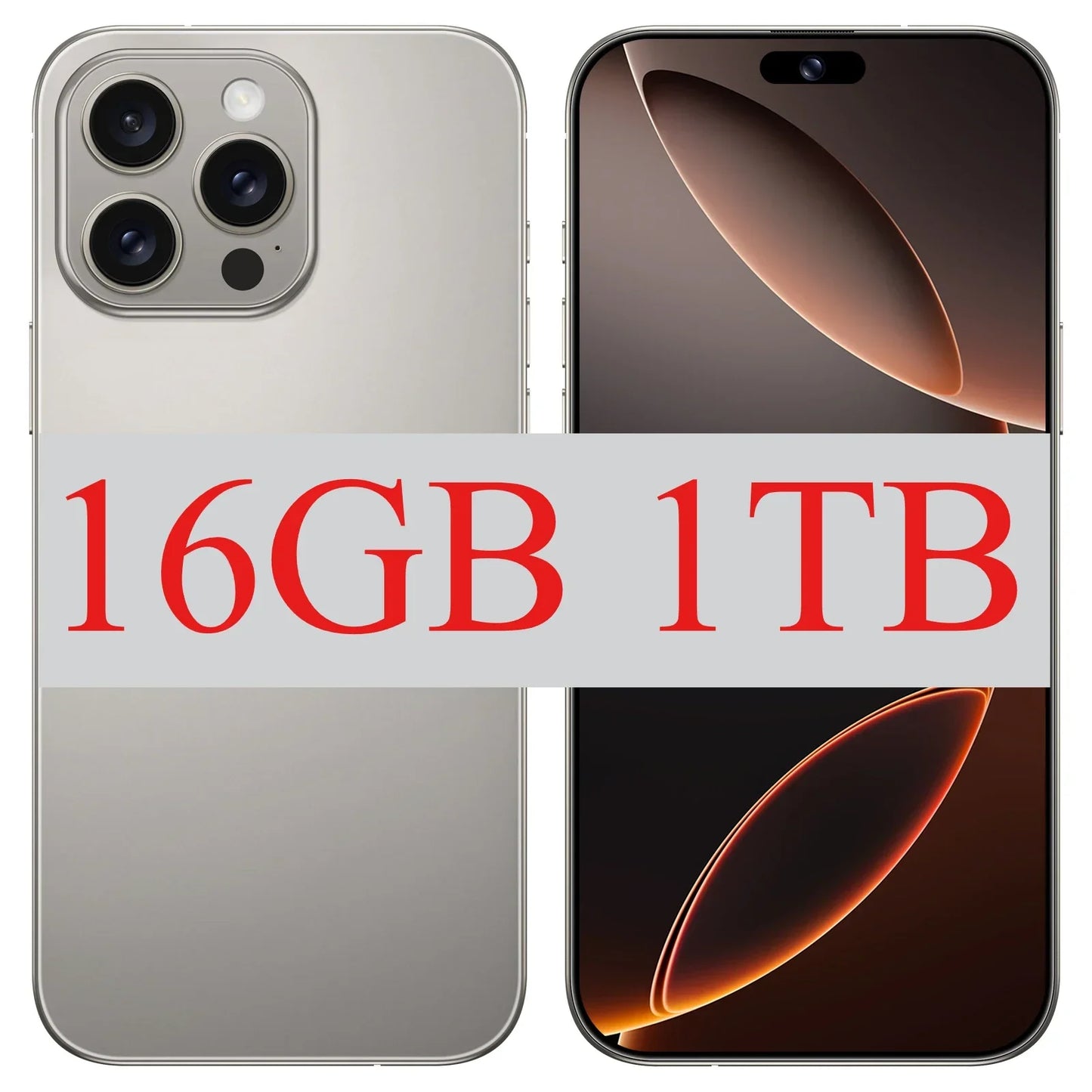 I16 Pro Max 7.3" HD 5G Smartphone | Global Android 14 Mobile Phone with Dual SIM, 8000mAh Battery, Unlocked 4G/5G Cellphone - FitZone360