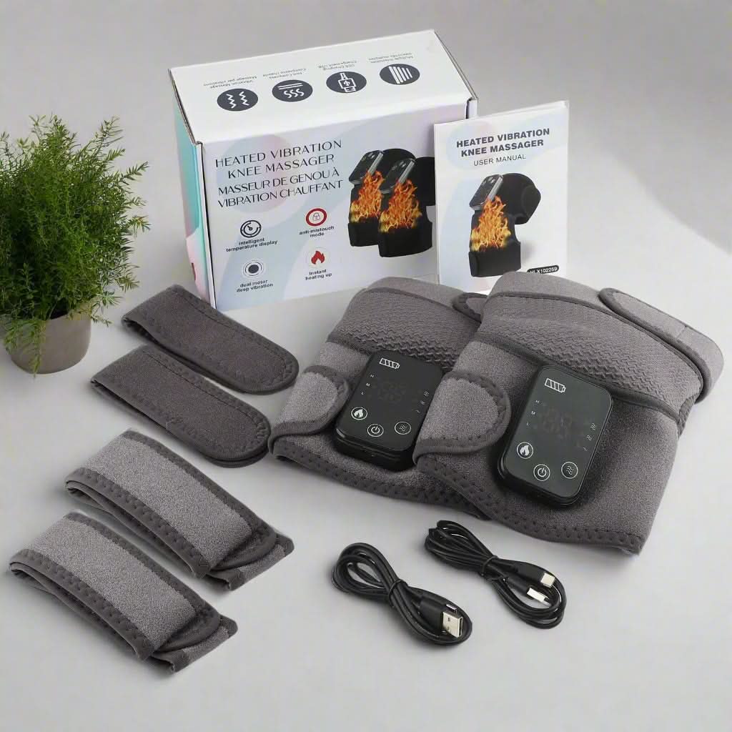 Electric Heating Vibration Massager for Knee's/Arthritis and Pain Relief - FitZone360