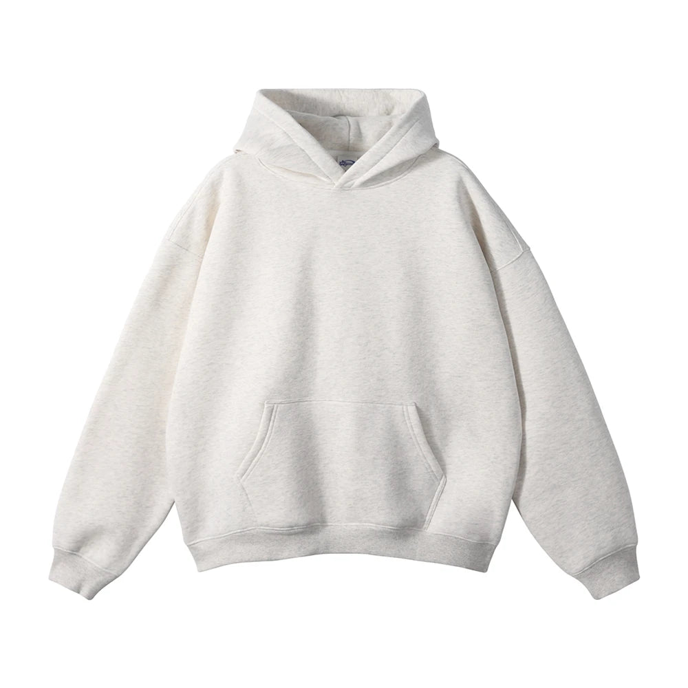 Fleece Hooded Sweatshirt | Unisex Oversized Winter Hoodie Pullover - FitZone360