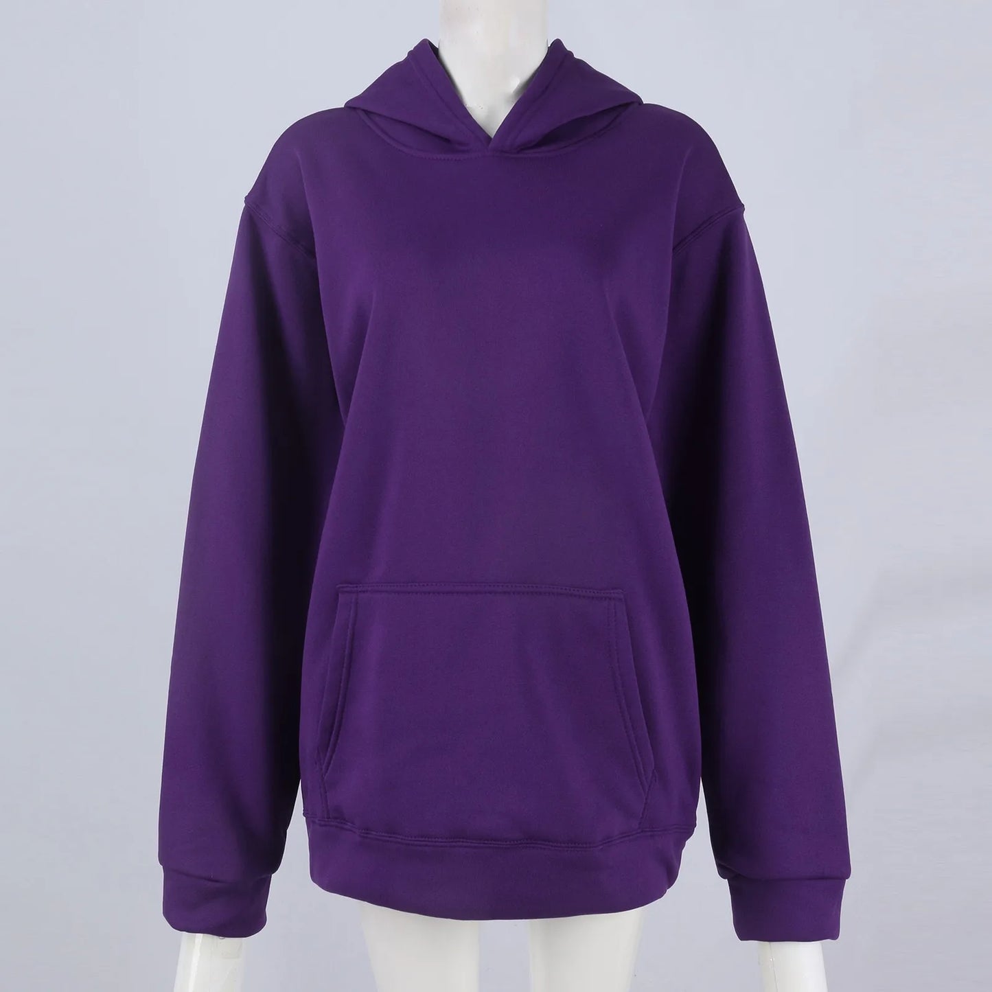 Trendy Solid Color Sports Hoodies | Fleece Sweatshirts for Men & Women | Couple Pullover for Spring & Autumn