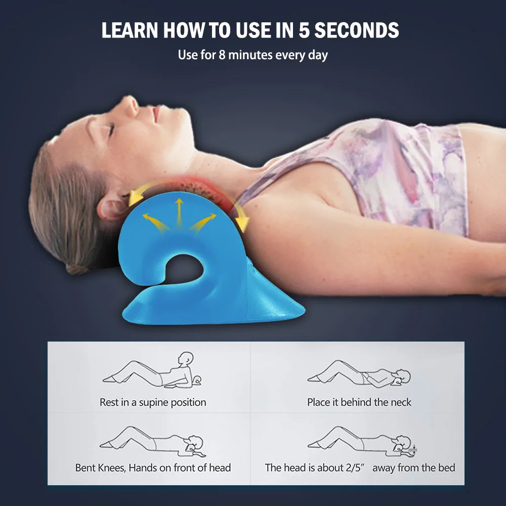 Chiropractic Neck & Shoulder Pillow | Ergonomic Support for Deep Relaxation - FitZone360