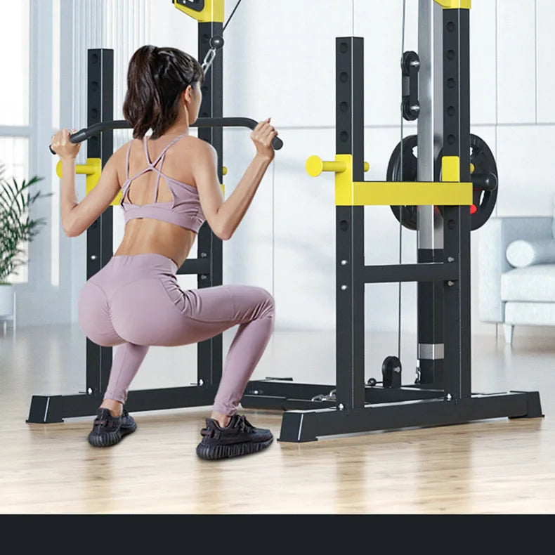 Home Multi Gym | Pull Raises & Deep Squat Frame for Full-Body Workouts - FitZone360