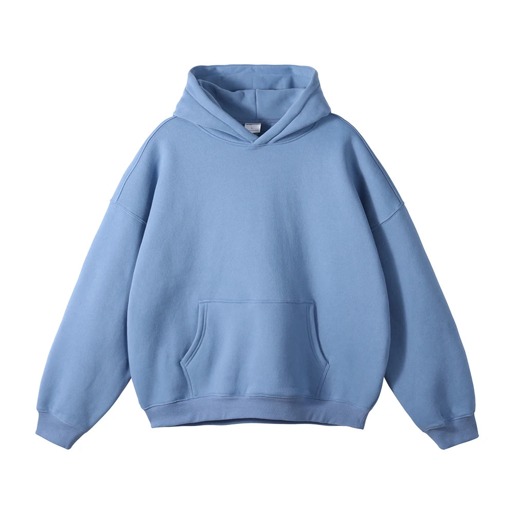 Fleece Hooded Sweatshirt | Unisex Oversized Winter Hoodie Pullover