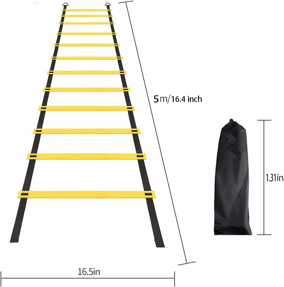 Agility Ladder with Nylon Straps – Speed & Sports Training Tool 🏃♂️ - FitZone360