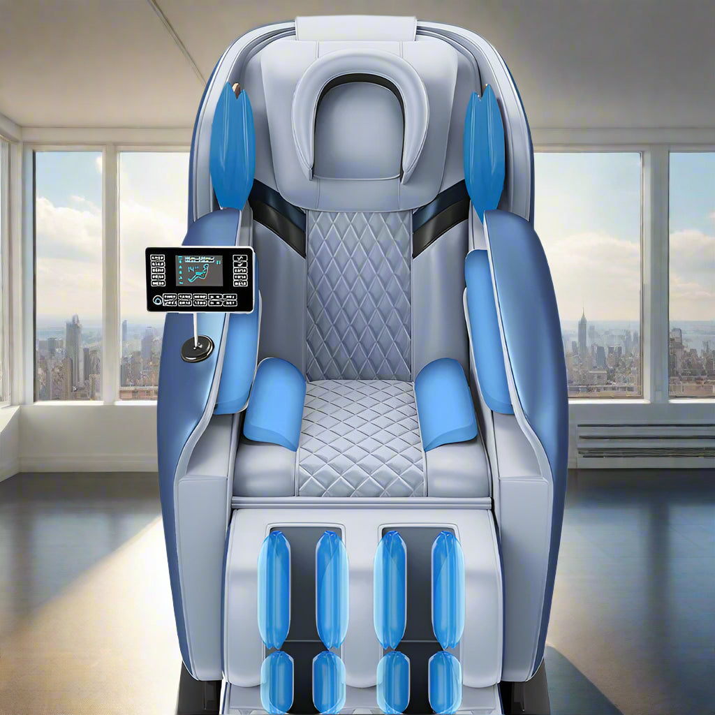 Bugatti Luxury Full-Body Massage Chair | Zero Gravity, Heating & AI Voice Control - FitZone360