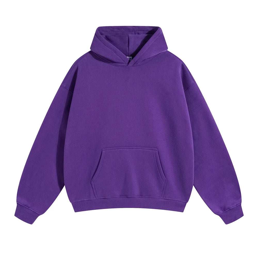 Fleece Hooded Sweatshirt | Unisex Oversized Winter Hoodie Pullover