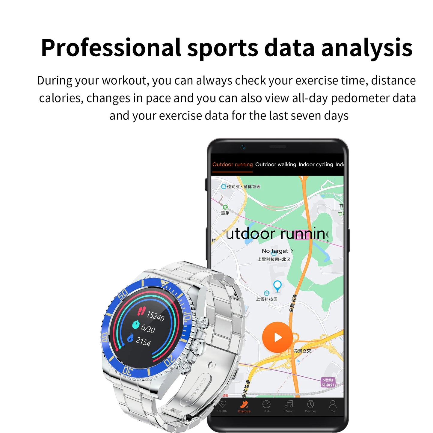 Aiweile AW12 Smartwatch – Stylish, High-End Smart Wear for Men - FitZone360