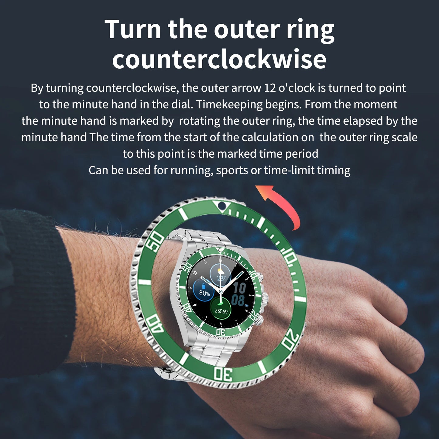 Aiweile AW12 Smartwatch – Stylish, High-End Smart Wear for Men - FitZone360