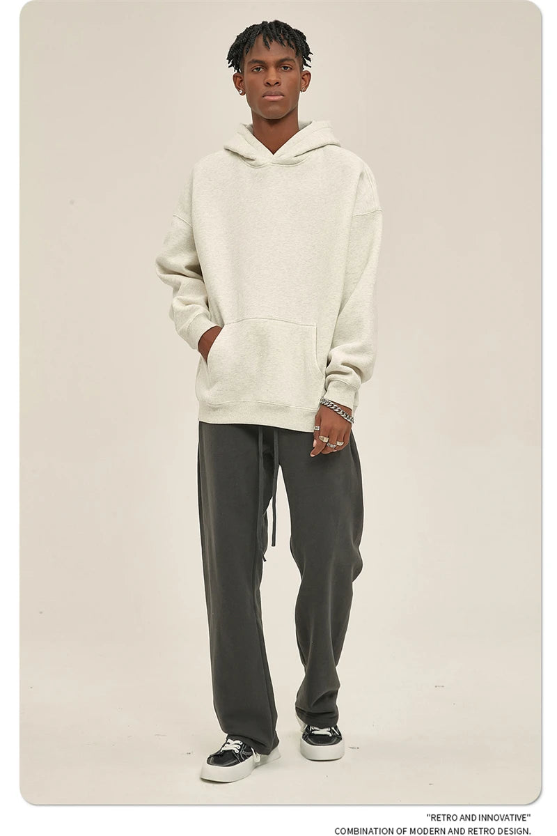 Fleece Hooded Sweatshirt | Unisex Oversized Winter Hoodie Pullover