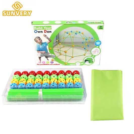 Ultimate Kids Fort Building Kit: Construction Fortress - FitZone360