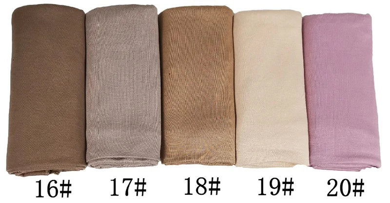 🌙 Soft Modal Cotton Jersey Hijab Scarf – 170x60cm - FitZone360