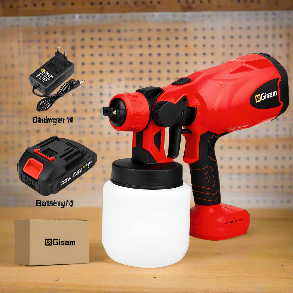 Y 18V Battery! Cordless Electric Spray Gun - FitZone360