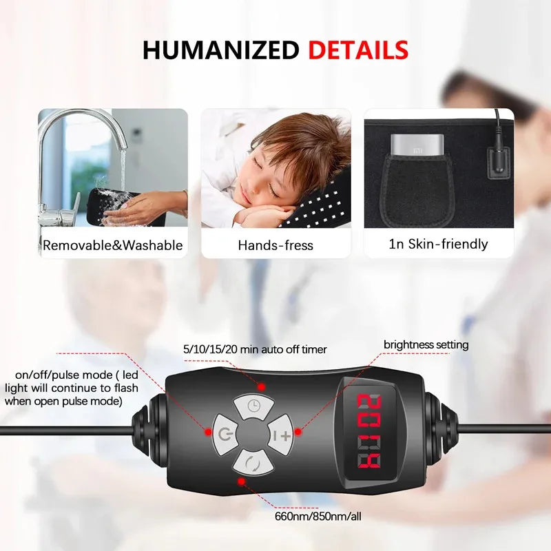 Red Light Therapy Belt | Discomfort Relief & Muscle Recovery Device - FitZone360