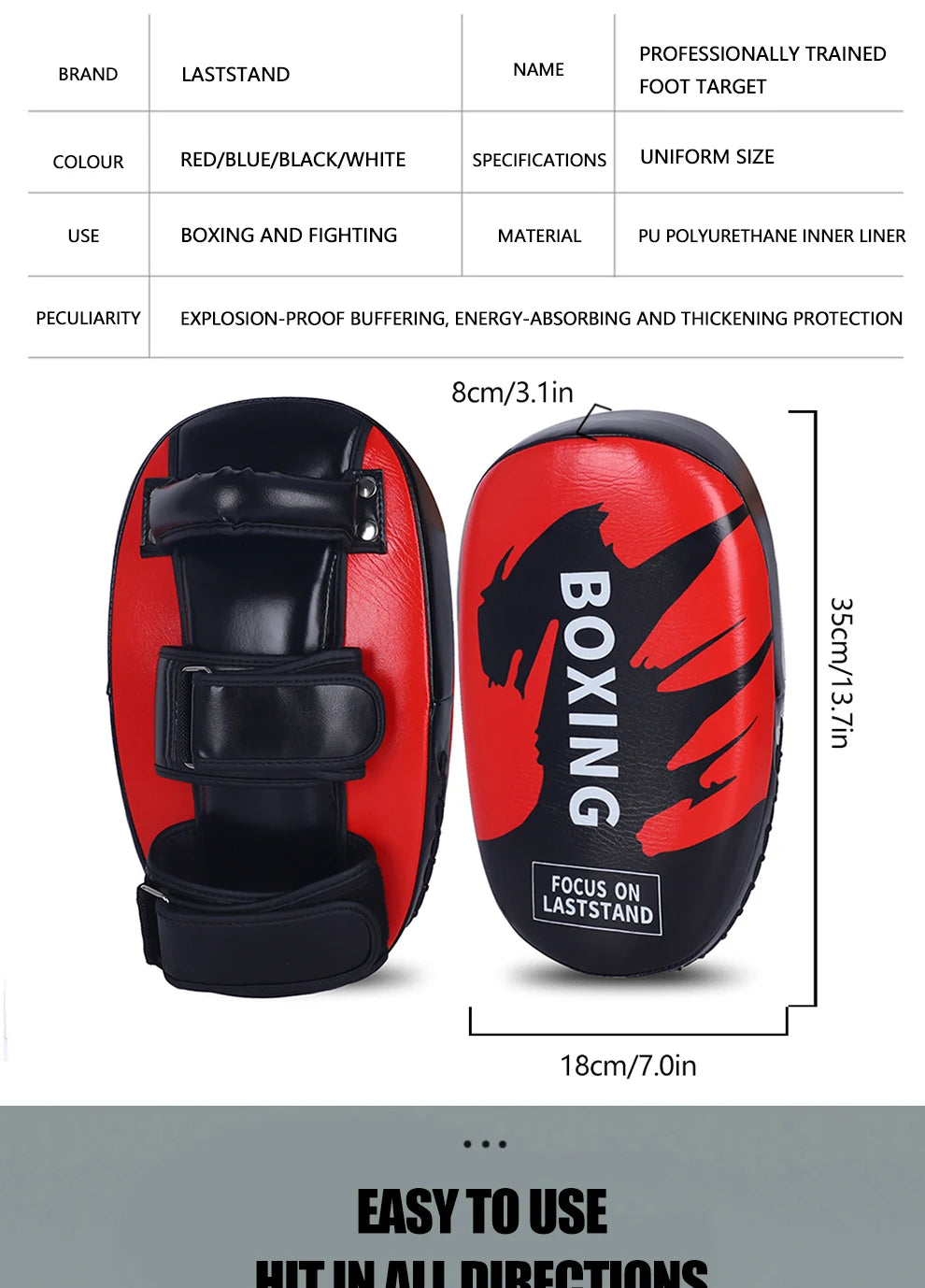 Premium Muay Thai Kickboxing Pad | Durable Thai Pad for MMA, Boxing & Martial Arts Training 🥊🔥One (1)PCS - FitZone360