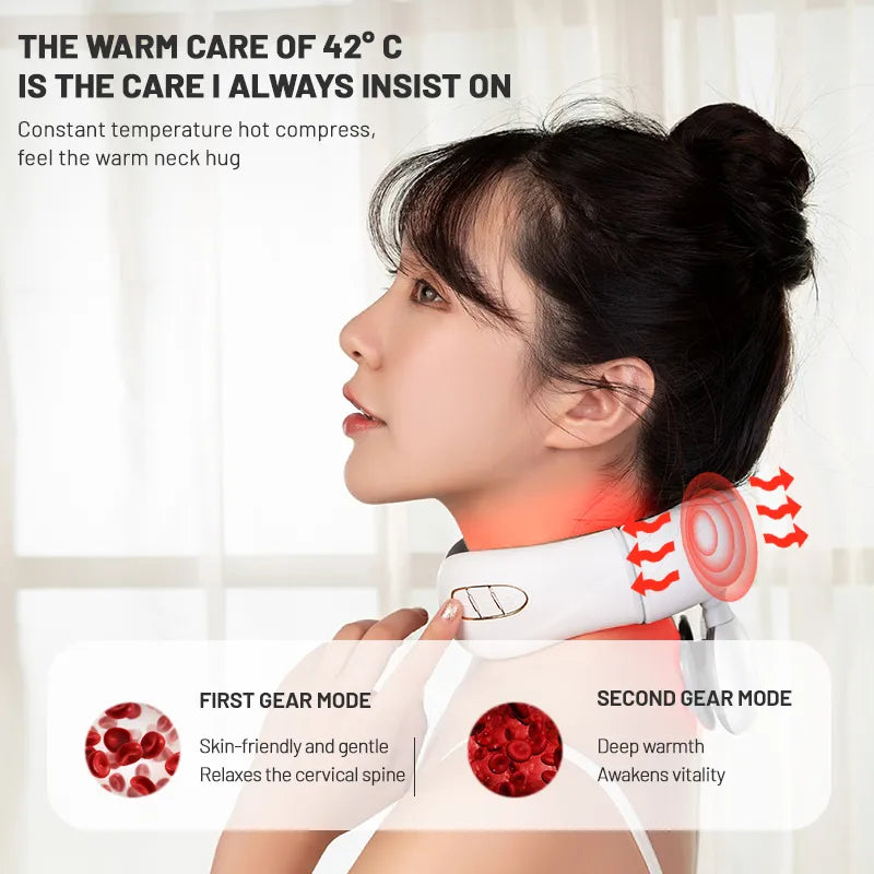 Electric Neck Massager with Magnetic Pulse Therapy - FitZone360
