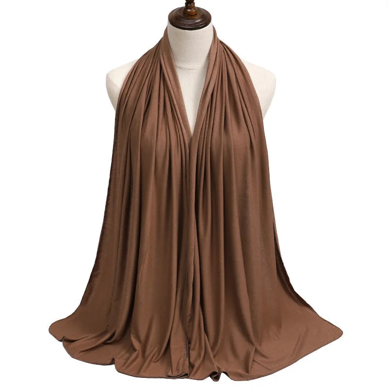 🌙 Soft Modal Cotton Jersey Hijab Scarf – 170x60cm