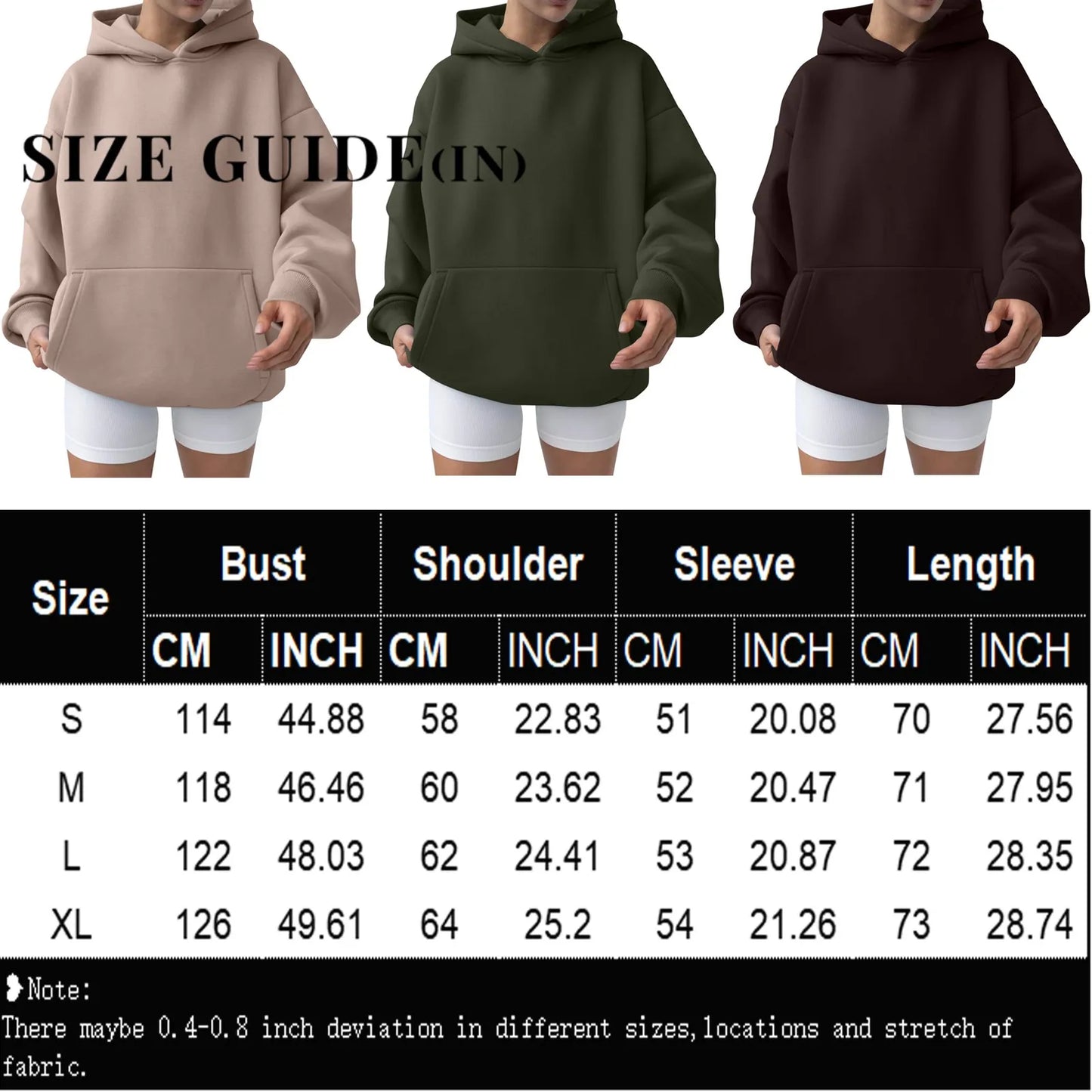 Trendy Solid Color Sports Hoodies | Fleece Sweatshirts for Men & Women | Couple Pullover for Spring & Autumn - FitZone360
