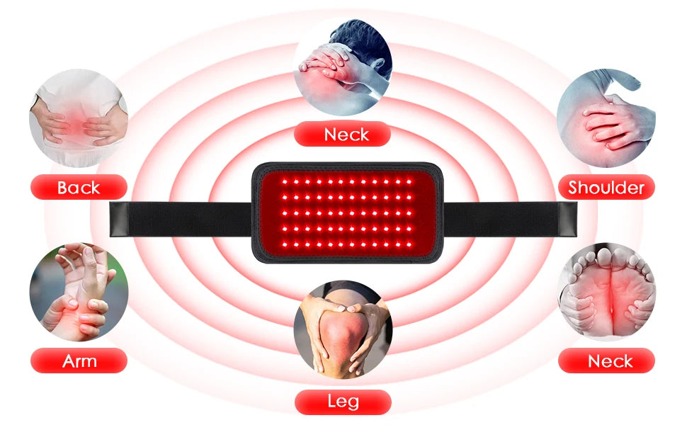 Red Light Therapy Belt | Discomfort Relief & Muscle Recovery Device - FitZone360