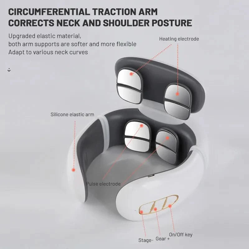 Electric Neck Massager with Magnetic Pulse Therapy - FitZone360