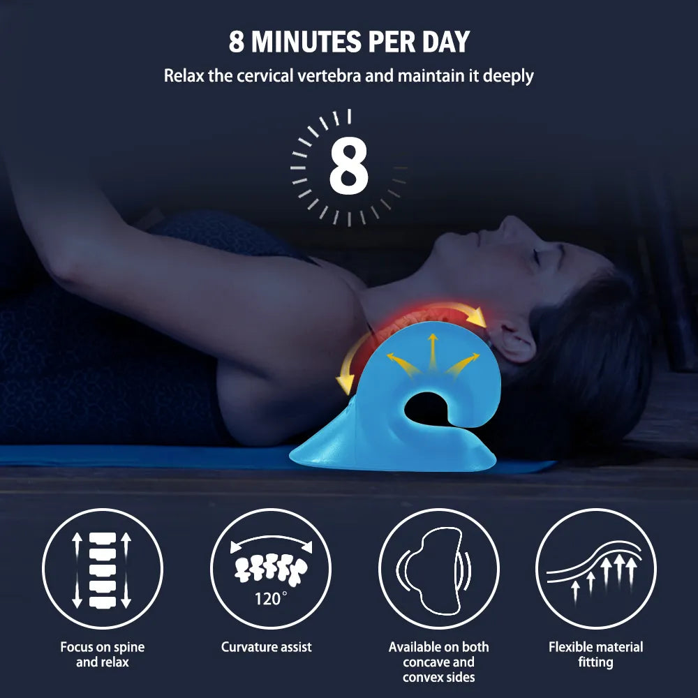 Chiropractic Neck & Shoulder Pillow | Ergonomic Support for Deep Relaxation - FitZone360