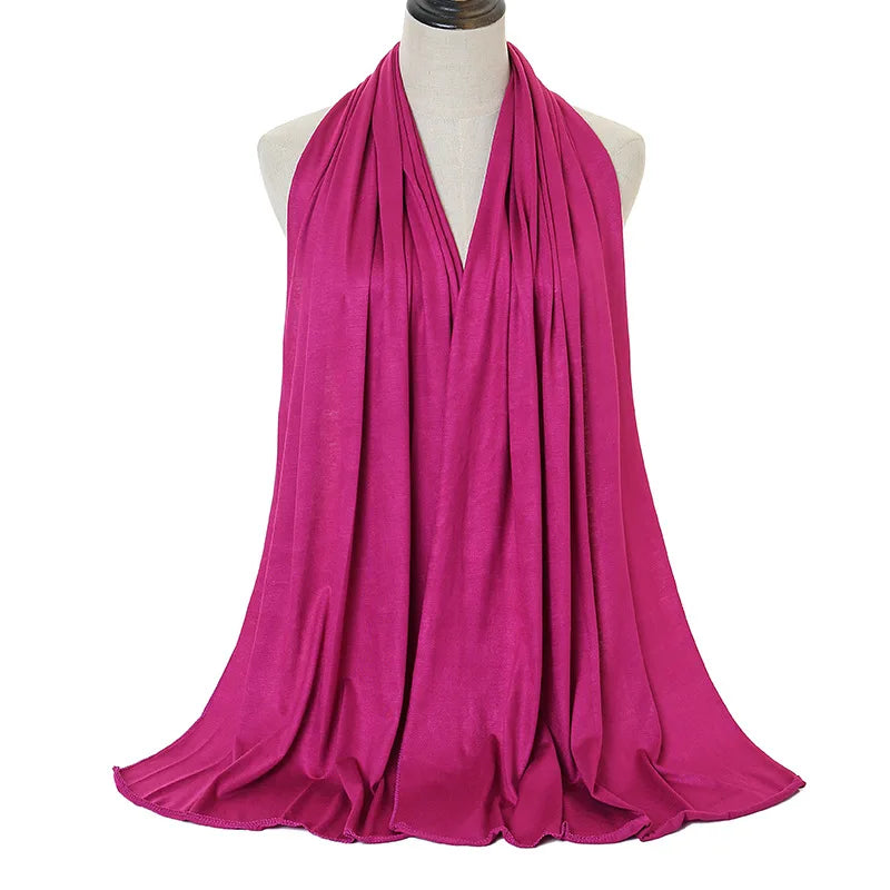 🌙 Soft Modal Cotton Jersey Hijab Scarf – 170x60cm