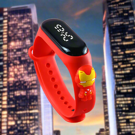 Fashion Mickey & Marvel Superhero Children's LED Sports Watches | Waterproof & Touch Display - FitZone360