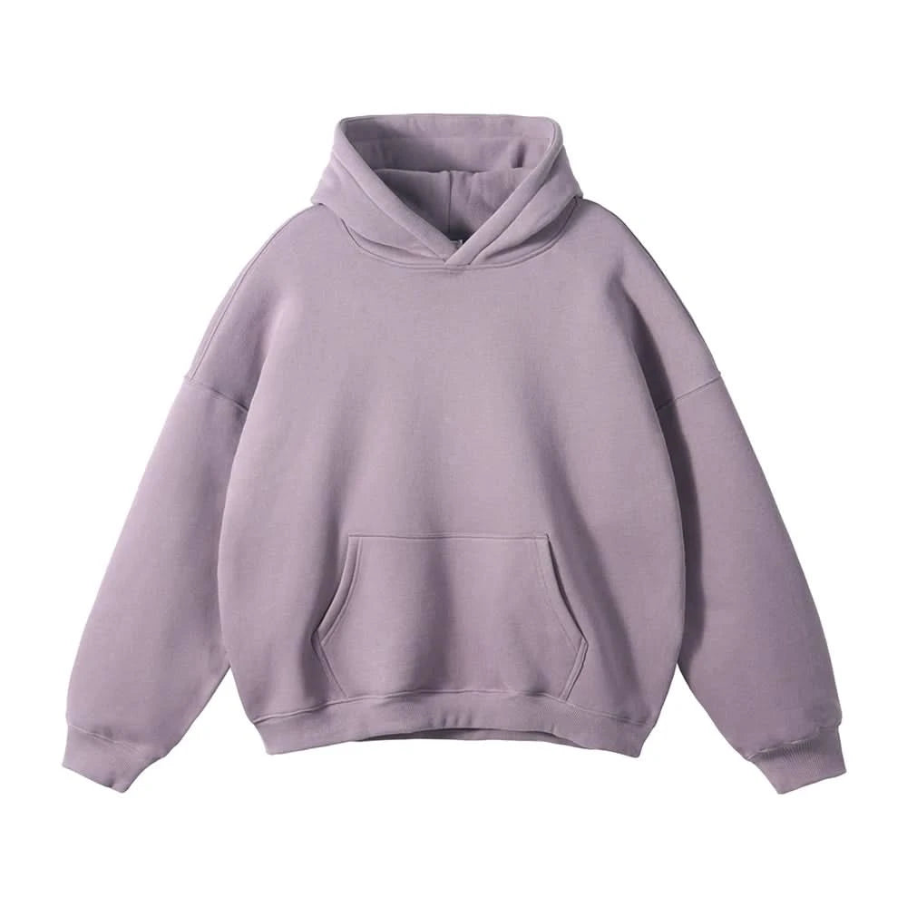 Fleece Hooded Sweatshirt | Unisex Oversized Winter Hoodie Pullover - FitZone360