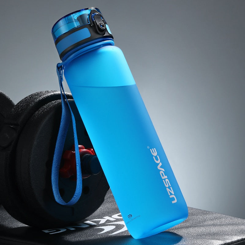 Portable Sports Water Bottle | Leakproof, BPA-Free Plastic Drinkware for Travel & Fitness - FitZone360