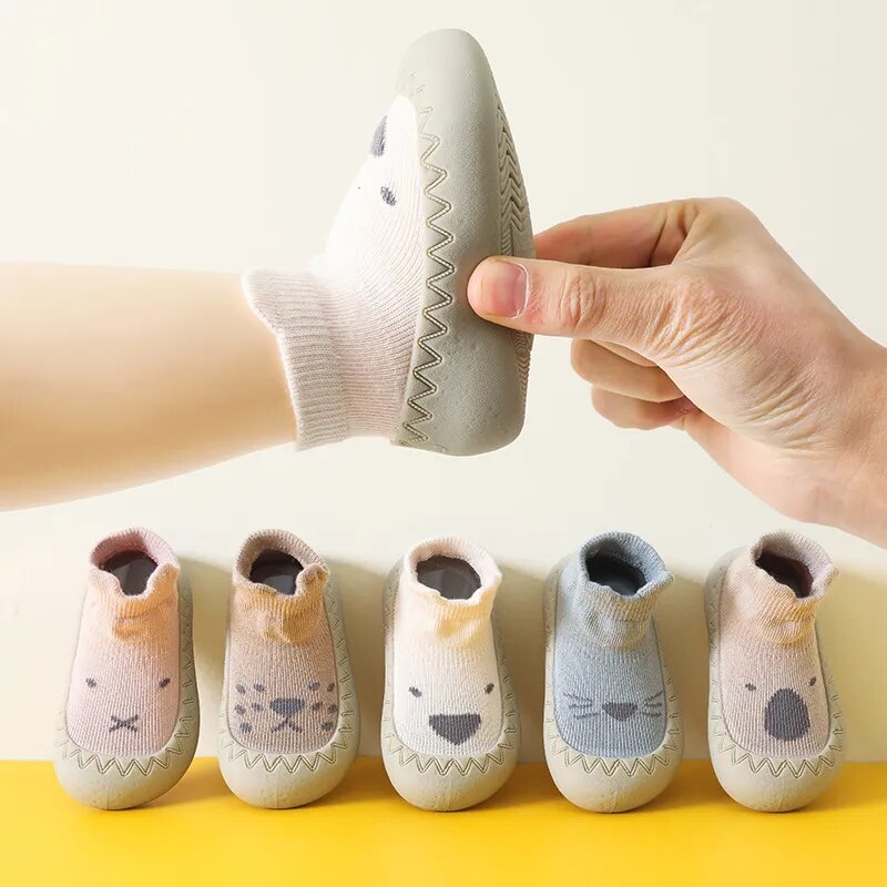 Non-Slip Toddler Shoes with Anti-Drop Soft Soles for Newborns | Soft Cartoon Baby Floor Socks for Spring and Summer – - FitZone360