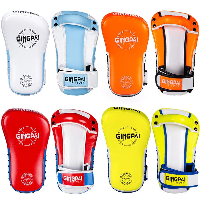 Muay Thai Pads | Kickboxing & MMA Striking Training | Single Arm Strap - FitZone360