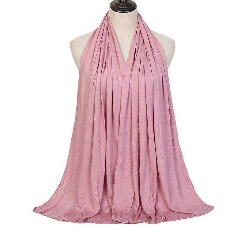 🌙 Soft Modal Cotton Jersey Hijab Scarf – 170x60cm