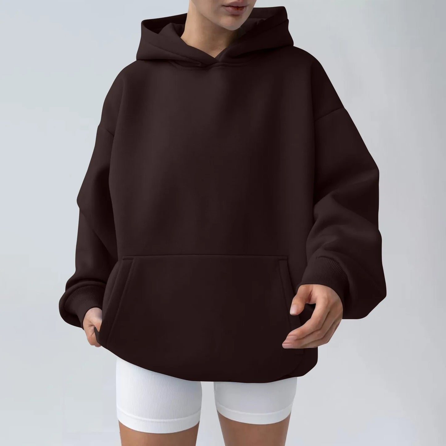 Trendy Solid Color Sports Hoodies | Fleece Sweatshirts for Men & Women | Couple Pullover for Spring & Autumn