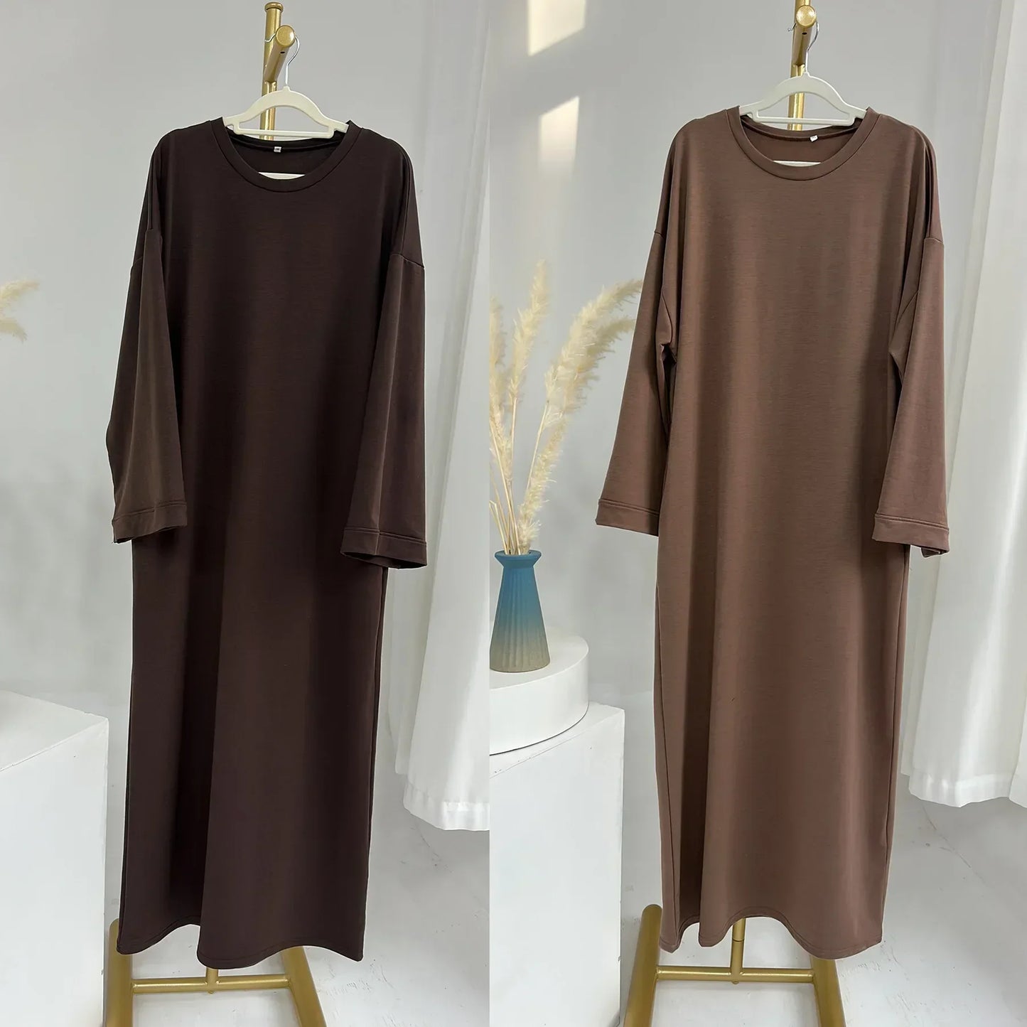 Casual Muslim Abaya Sweatshirt Dress for Women | Modest Daily Wear - FitZone360