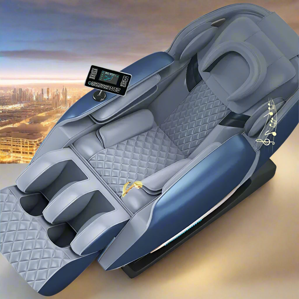 Bugatti Luxury Full-Body Massage Chair | Zero Gravity, Heating & AI Voice Control - FitZone360