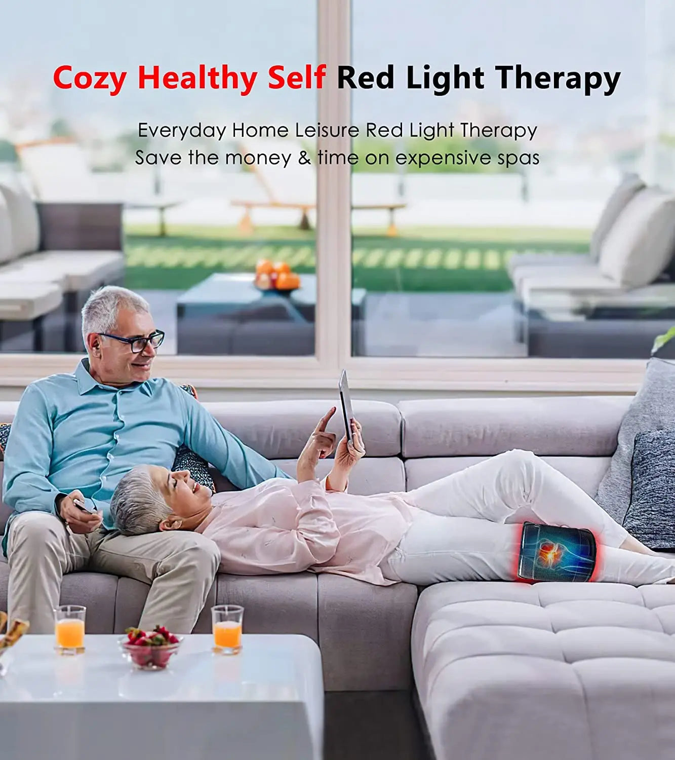 Red Light Therapy Belt | Discomfort Relief & Muscle Recovery Device - FitZone360
