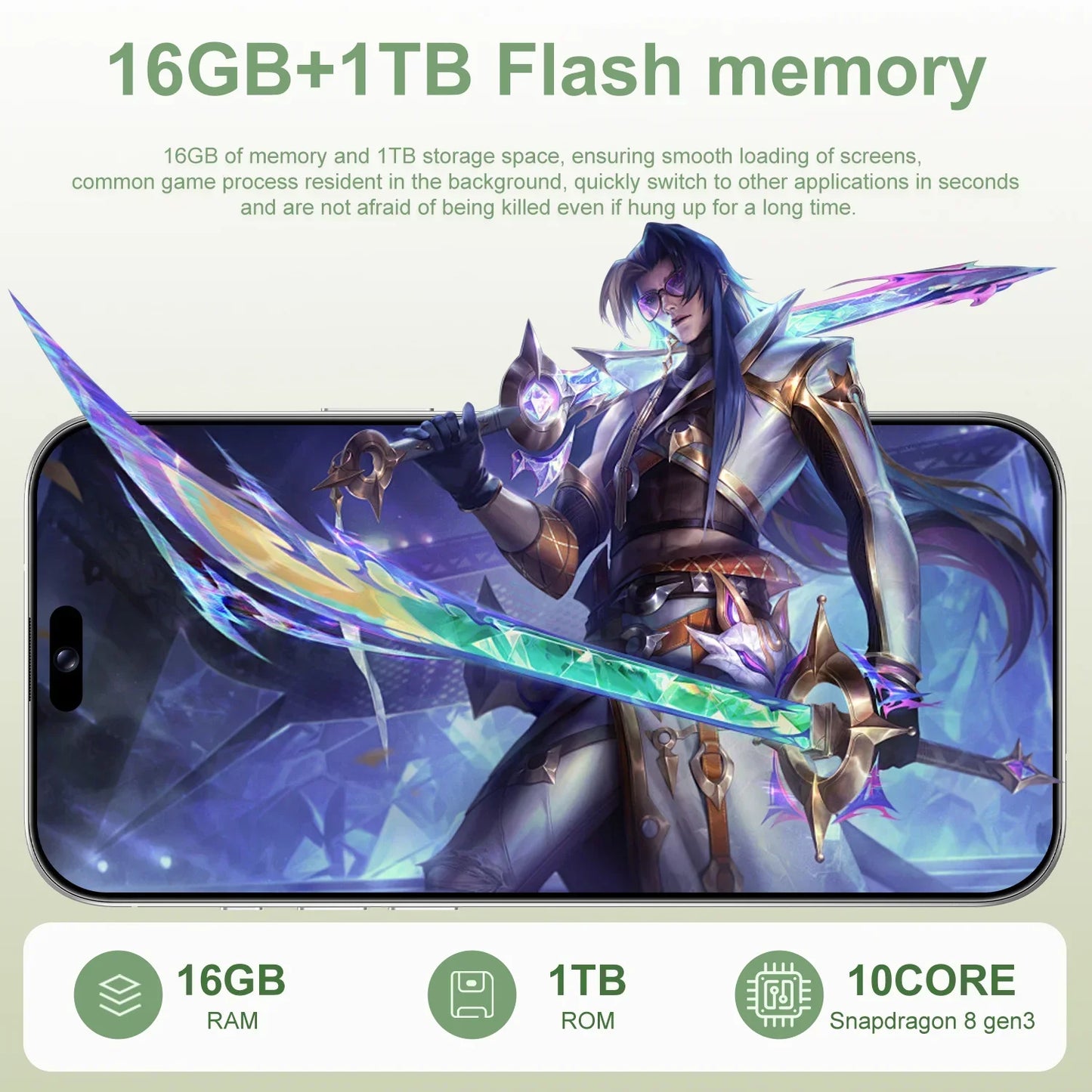 I16 Pro Max 7.3" HD 5G Smartphone | Global Android 14 Mobile Phone with Dual SIM, 8000mAh Battery, Unlocked 4G/5G Cellphone - FitZone360