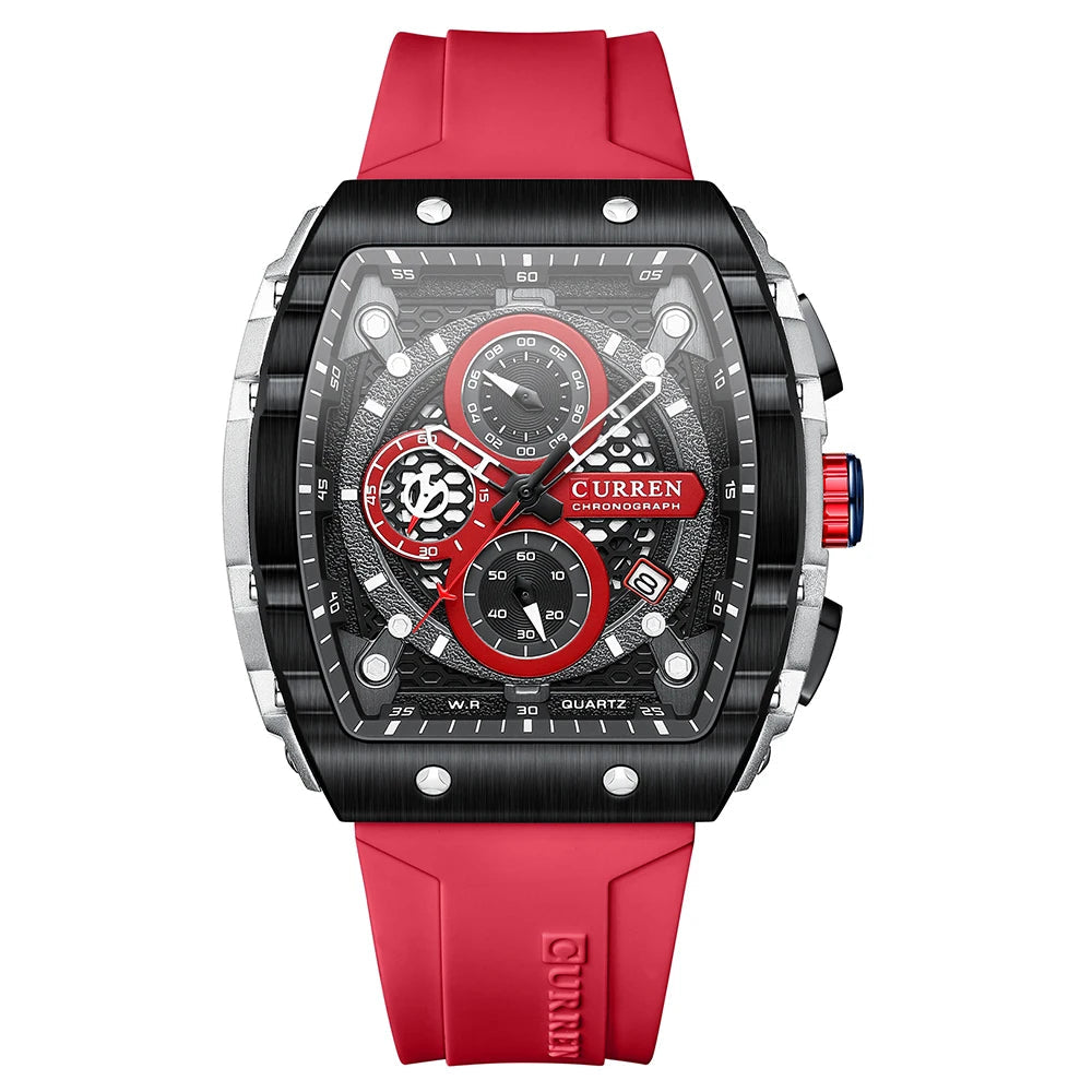 Top Brand Men's Watches | Luxury Square Quartz Wristwatch - FitZone360