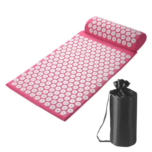 Massage Yoga Mat for Back Pain Relief, Needle Yoga Massage Mat with Acupressure - FitZone360