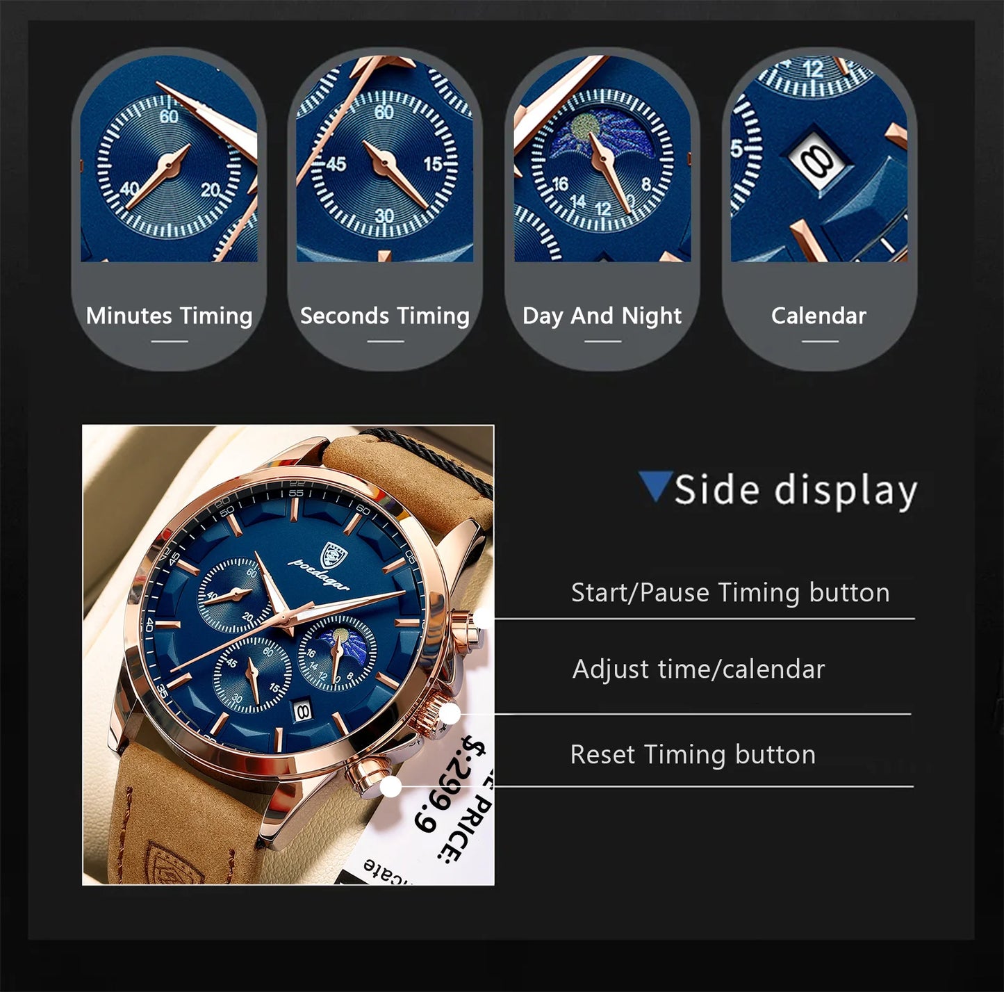 Quartz Watch | Luxury Business Wristwatch - FitZone360