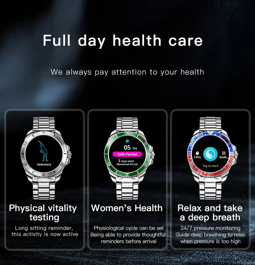 Smartwatch Luxury Rolex-Inspired | 1.43" HD AMOLED, GPS, Bluetooth Call, Health & Fitness Tracker for iOS & Android ⌚🌐 - FitZone360