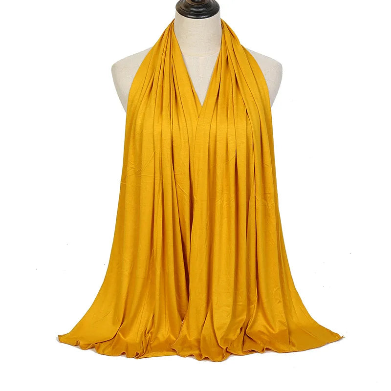 🌙 Soft Modal Cotton Jersey Hijab Scarf – 170x60cm - FitZone360