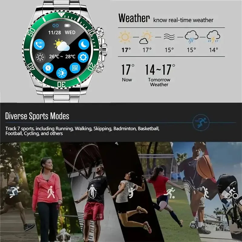 Aiweile AW12 Smartwatch – Stylish, High-End Smart Wear for Men - FitZone360