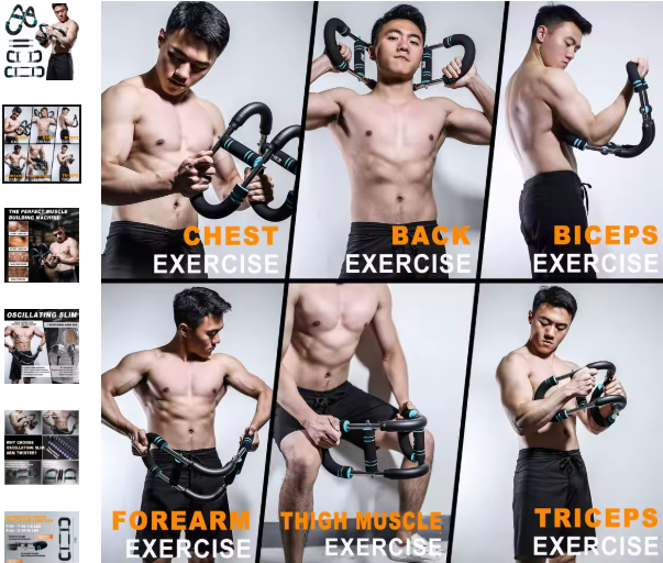 "Exerciser Multifunctional Arm Trainer | Upper Body Strength & Muscle Toning Device" - FitZone360