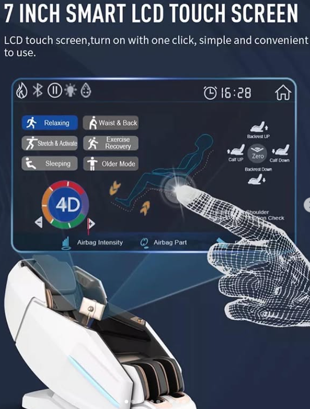 Bugatti Luxury Full-Body Massage Chair | Zero Gravity, Heating & AI Voice Control - FitZone360