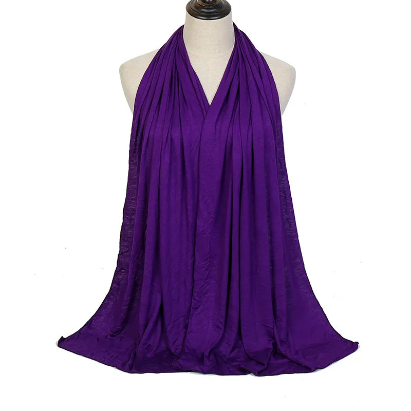 🌙 Soft Modal Cotton Jersey Hijab Scarf – 170x60cm