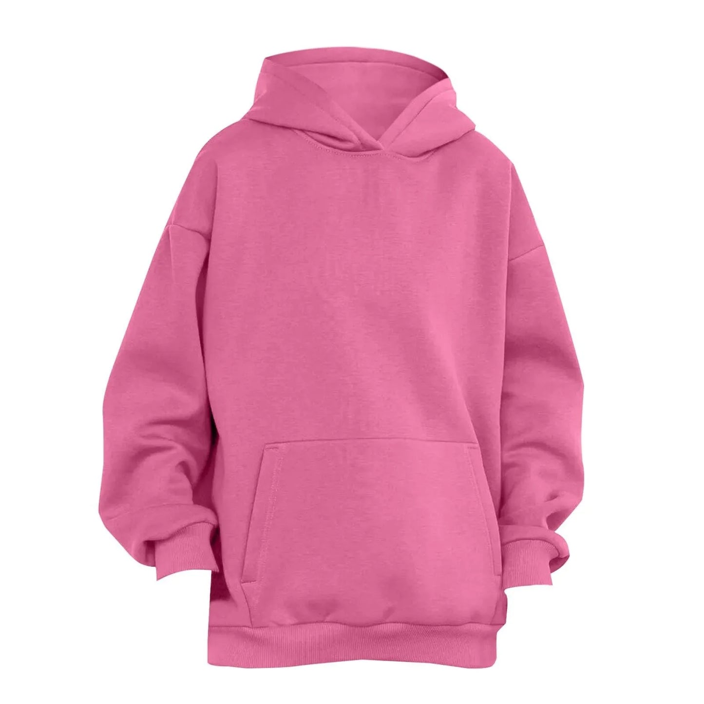 Trendy Solid Color Sports Hoodies | Fleece Sweatshirts for Men & Women | Couple Pullover for Spring & Autumn - FitZone360