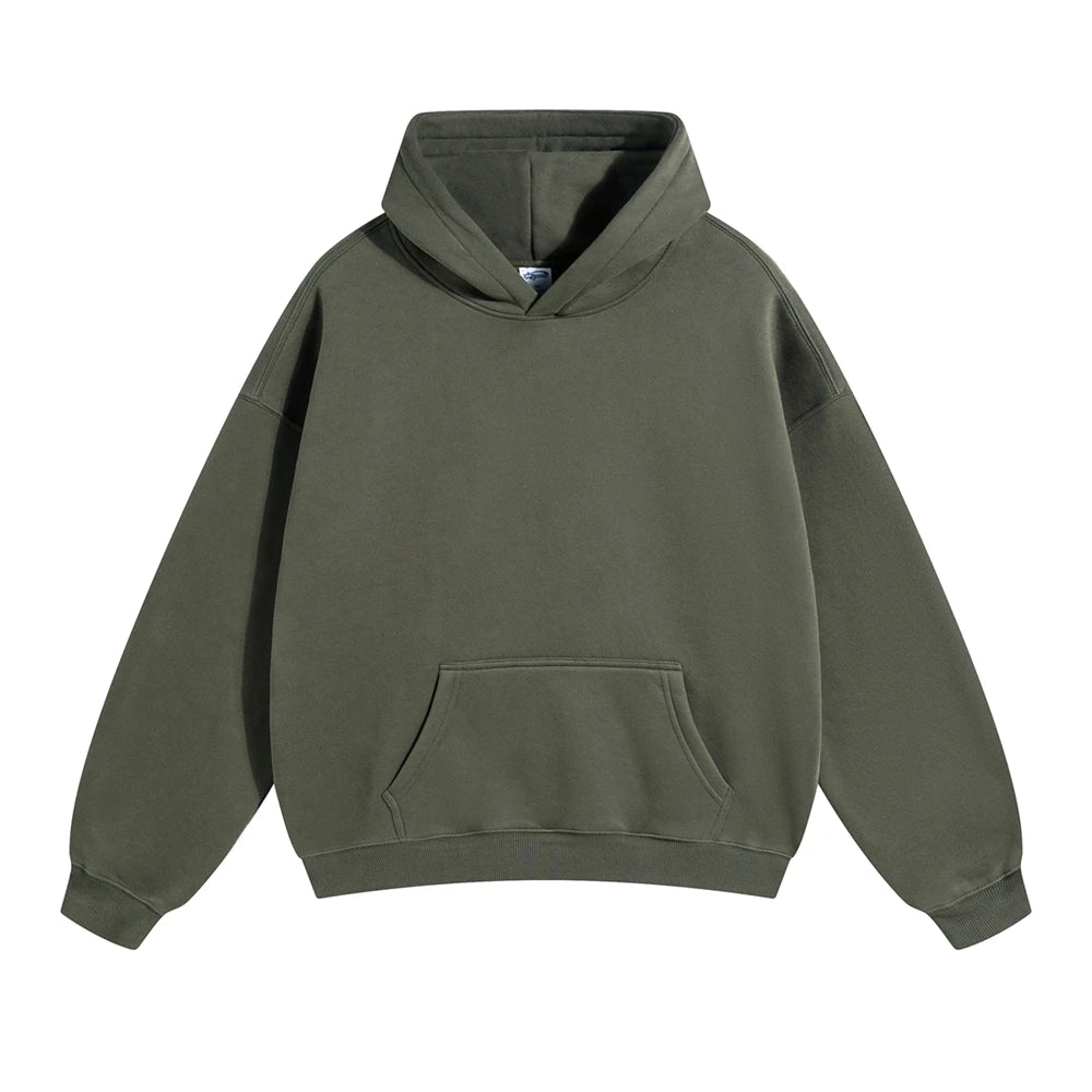 Fleece Hooded Sweatshirt | Unisex Oversized Winter Hoodie Pullover