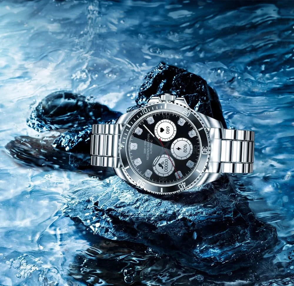 Smartwatch Luxury Rolex-Inspired | 1.43" HD AMOLED, GPS, Bluetooth Call, Health & Fitness Tracker for iOS & Android ⌚🌐 - FitZone360