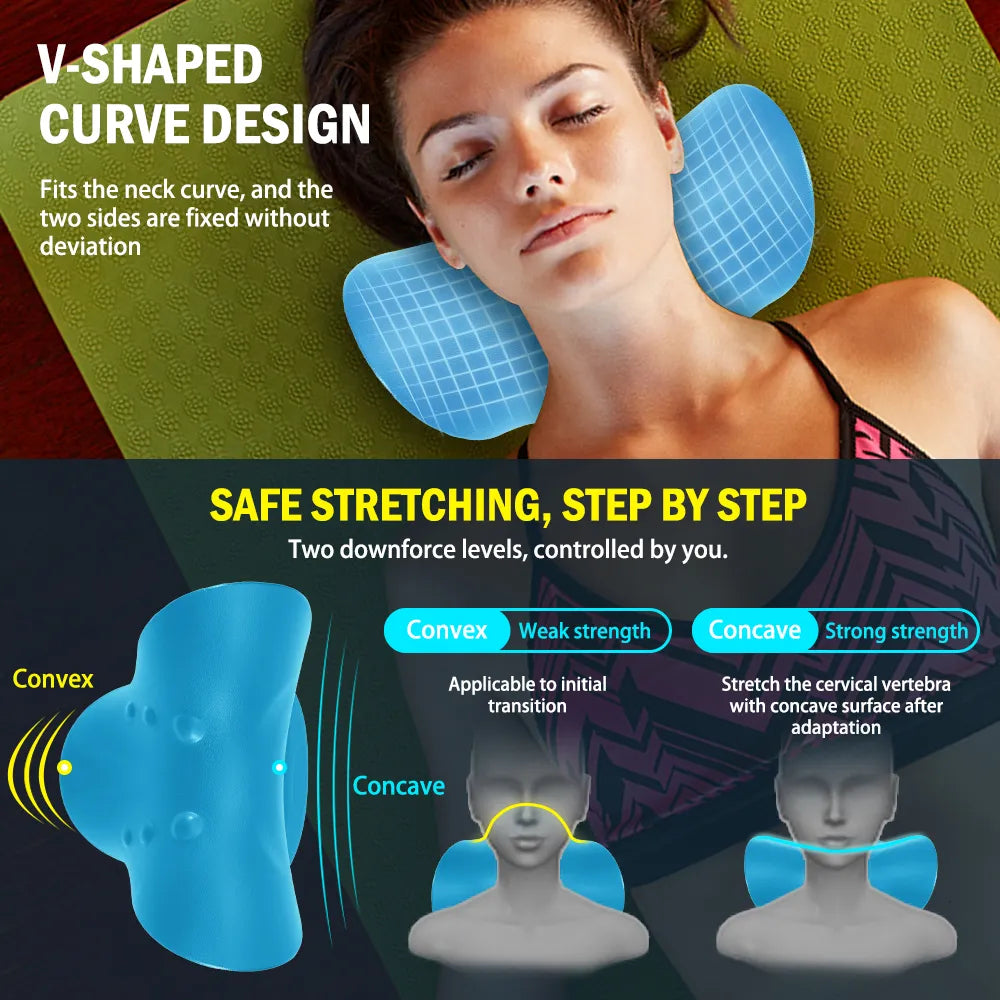 Chiropractic Neck & Shoulder Pillow | Ergonomic Support for Deep Relaxation - FitZone360