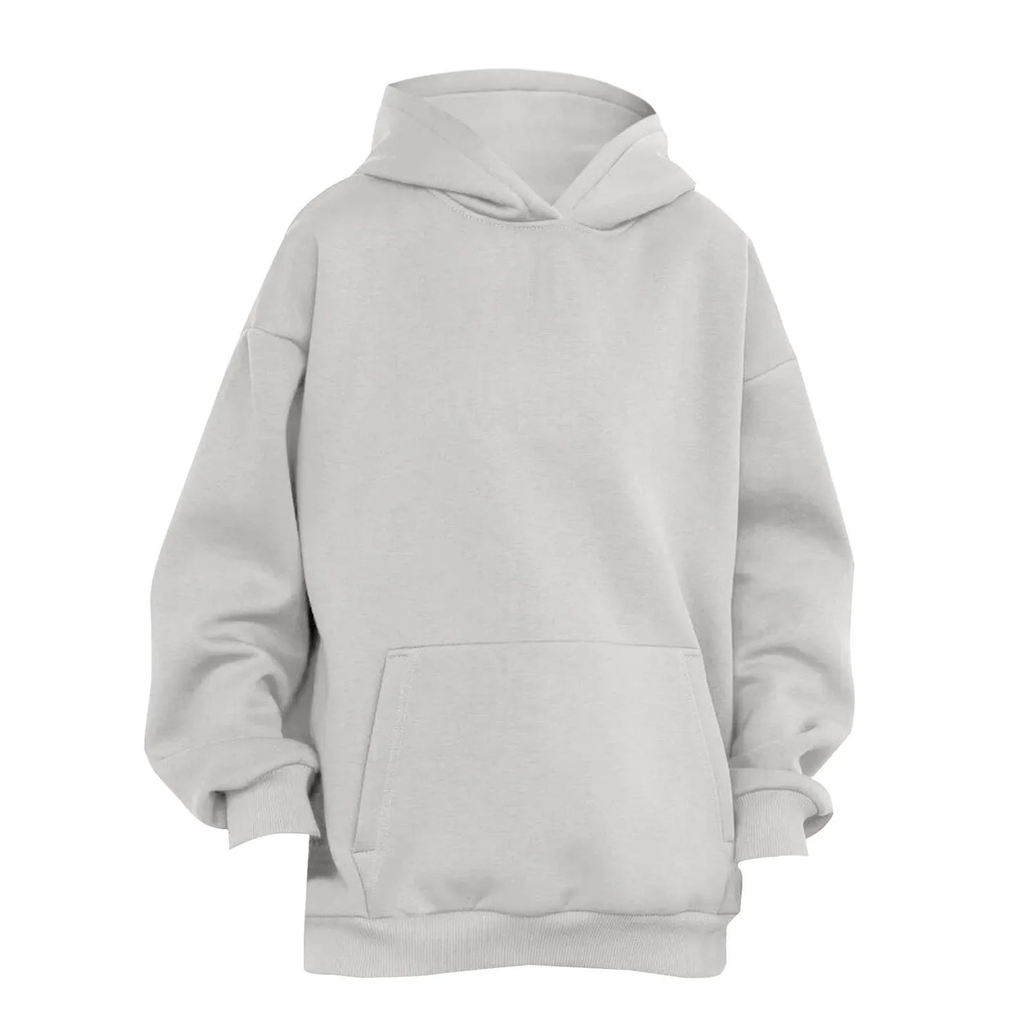 Trendy Solid Color Sports Hoodies | Fleece Sweatshirts for Men & Women | Couple Pullover for Spring & Autumn - FitZone360